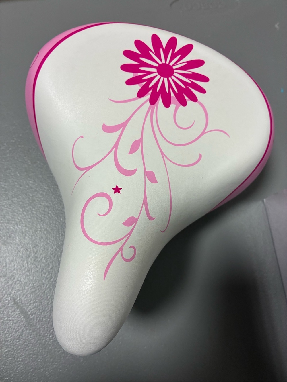 AVASTA Kids Bicycle Seat for Girls Pink and White
